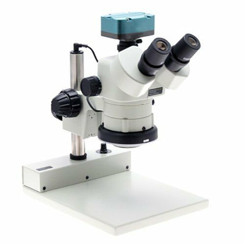 Aven 26800B-323 DSZV-44 Stereo Zoom Trinocular Microscope On Stand