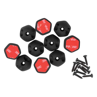 Klein Tools 450-400 Self-Adhesive Cable Mounting Clips, 1 Slot (10-Pack)