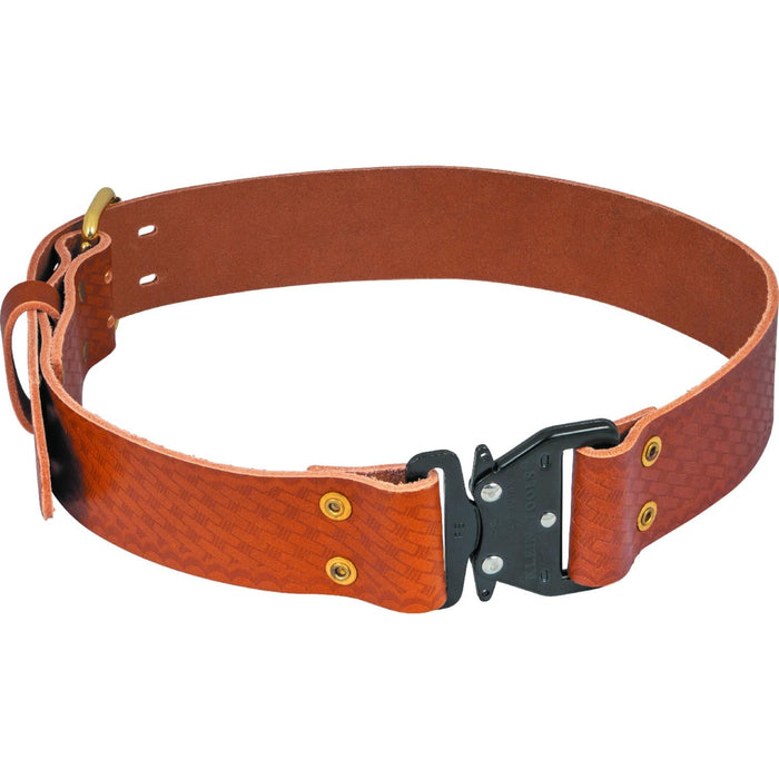 Klein Tools 5826M Quick Release Leather Belt, Medium