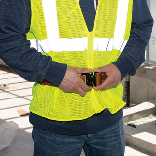 Klein Tools 5826L Quick Release Leather Belt, Large