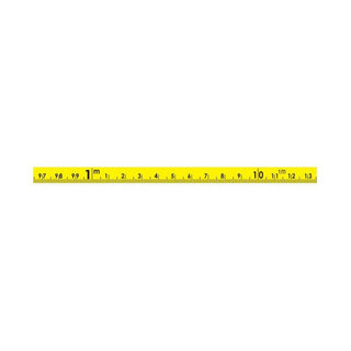 US Tape 58504 Adhesive-backed Bench Tape 3/8" x 8m; L-R; cont. cm-Repeat Every m; Yellow Blade
