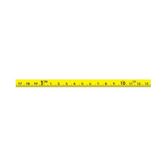 US Tape 58505 Adhesive-backed Bench Tape 3/8" x 15m; L-R; cont. cm-Repeat Every m; Yellow Blade