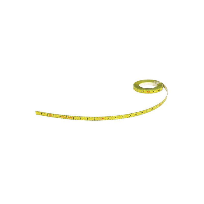 US Tape 59610 Adhesive-Backed Bench Tape 1/4" x 3m; L-R; cm/mm Top And Bottom; Yellow Blade
