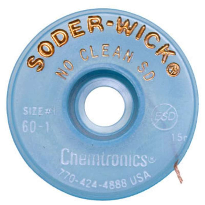 Chemtronics 60-1-10 SODER-WICK No Clean Desoldering Braid .030", 10ft