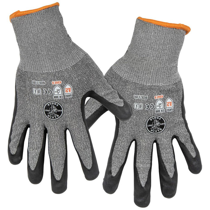 Klein Tools 60185 Work Gloves, Cut Level 2, Touchscreen, Large, 2-Pair