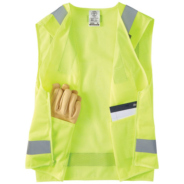 Klein Tools 60268 Safety Vest, High-Visibility Reflective Vest, XL
