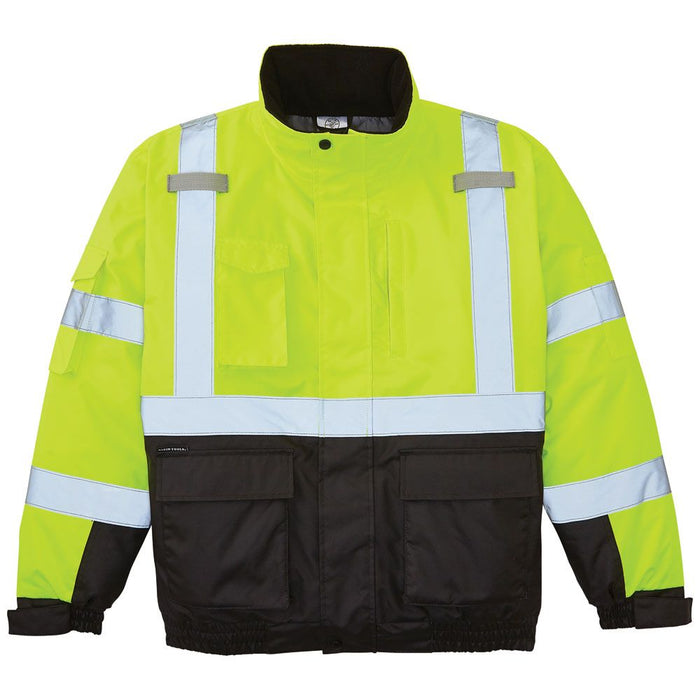 Klein Tools 60501 Bomber Jacket, High-Visibility Reflective Winter Jacket, 220-Gram Insulation for Superior Warmth, ANSI Compliant, XXL