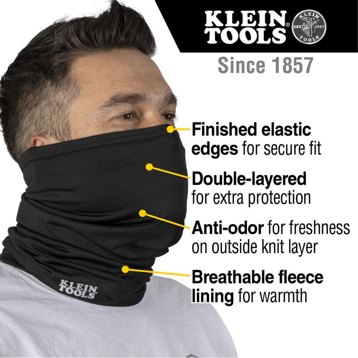 Klein Tools 60455 Neck and Face Warming Band, Black