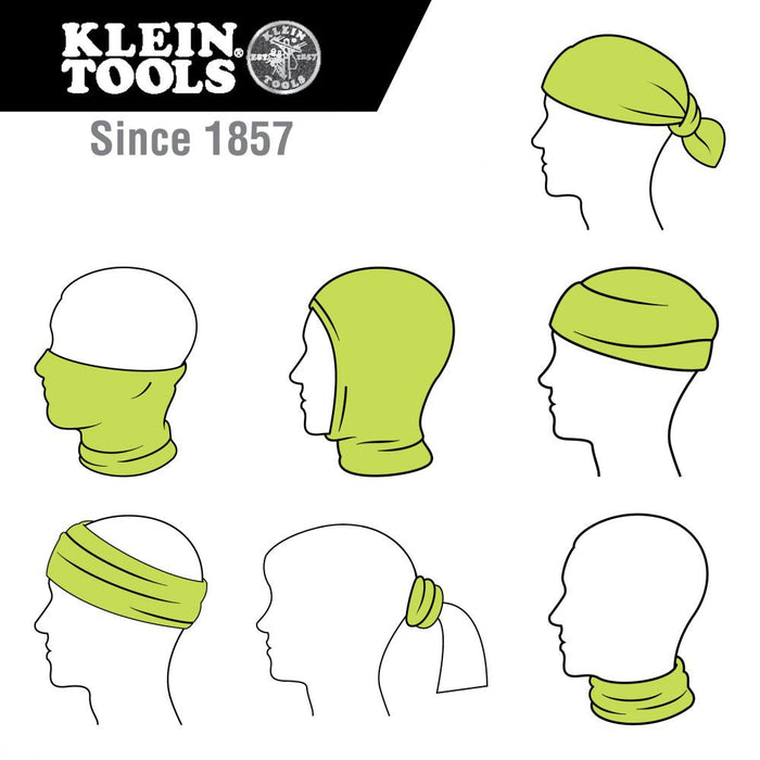 Klein Tools 60465 Neck and Face Cooling Band, High-Visibility Yellow