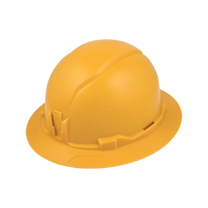 Klein Tools 60489 Yellow Hard Hat, Non-Vented, Full Brim Style, Class E