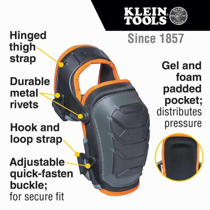 Klein Tools 60491 Heavy Duty Hinged Knee Pads