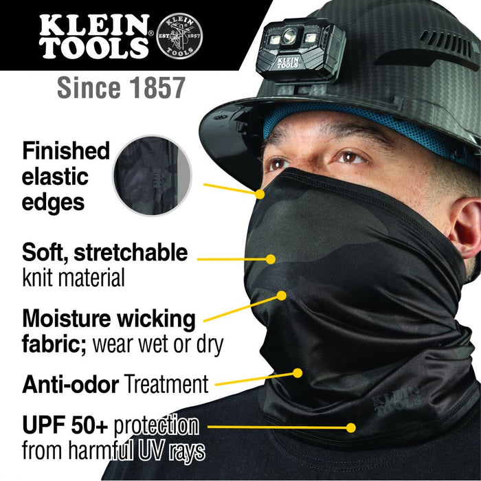 Klein Tools 60493 Neck and Face Cooling Band, Camouflage