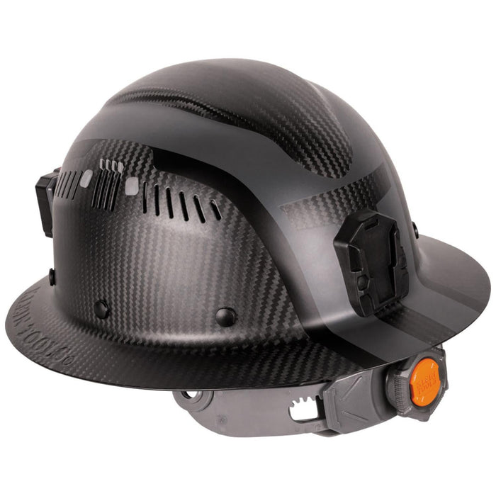 Klein Tools 60514 Klein Carbon Fiber Full Brim Hard Hat with Headlamp, Spartan