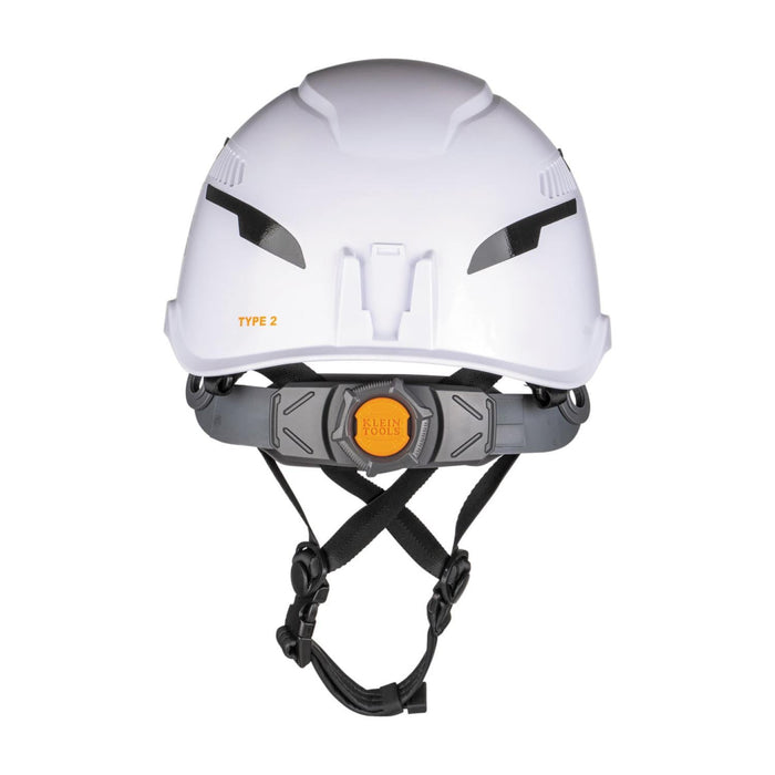 Klein Tools 60526 Safety Helmet, Type-2, Vented Class C, with Rechargeable Headlamp
