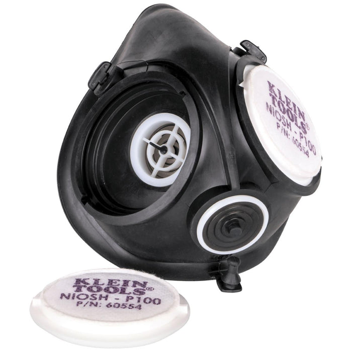 Klein Tools 60552 P100 Half-mask Respirator, M/L