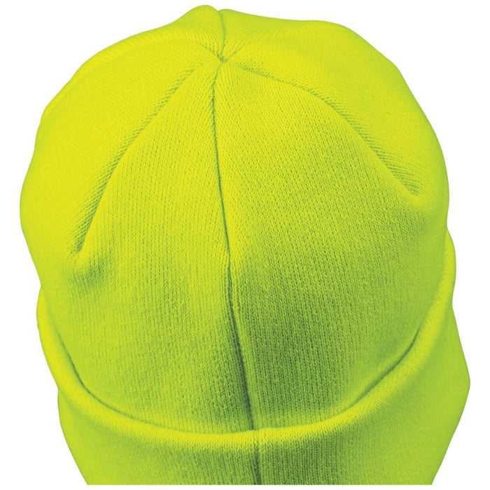 Klein Tools 60568 Heavy Knit Hat, High-Visibility Yellow, Patch Logo