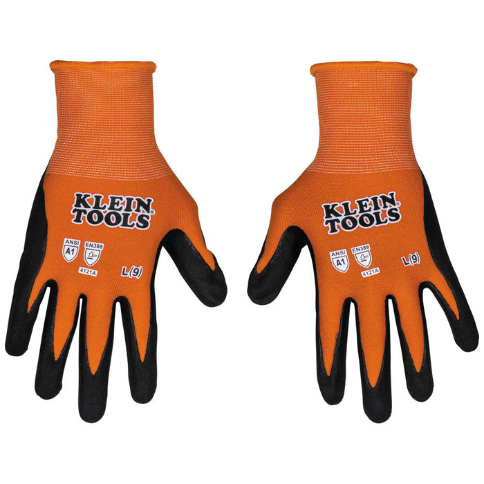 Klein Tools Knit Dipped Gloves, Cut Level A1, Touchscreen, 1-Pair