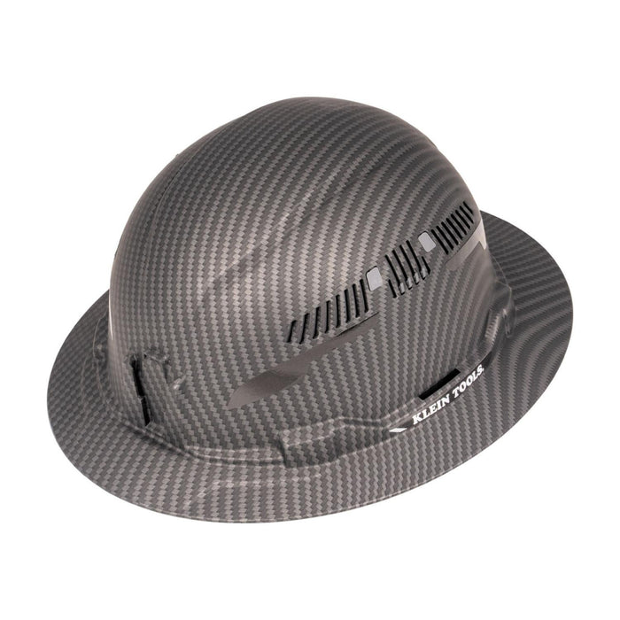 Klein Tools 60626 Premium KARBN Pattern Hard Hat, Vented Full Brim, Class C