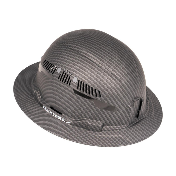 Klein Tools 60626 Premium KARBN Pattern Hard Hat, Vented Full Brim, Class C