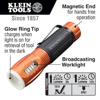 Klein Tools 56028 Flashlight with Worklight