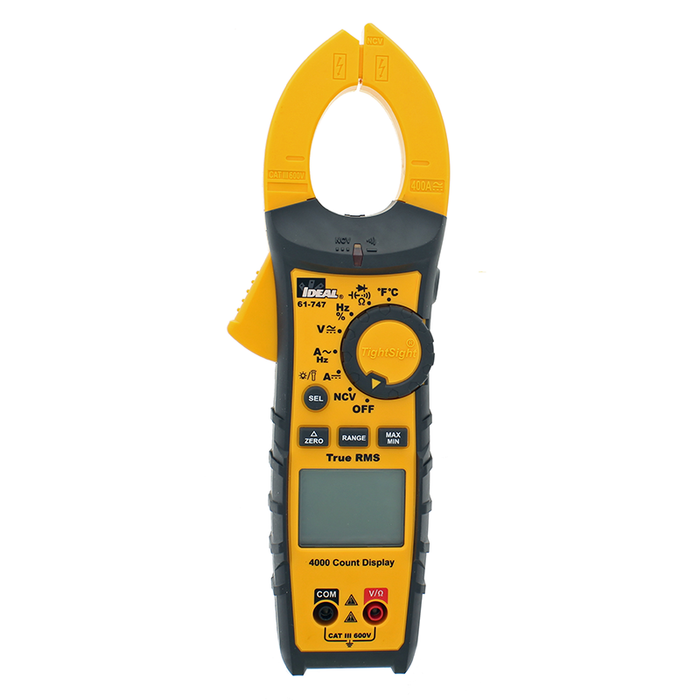 Ideal 61-747 400A AC/DC TRMS TightSight Clamp Meter