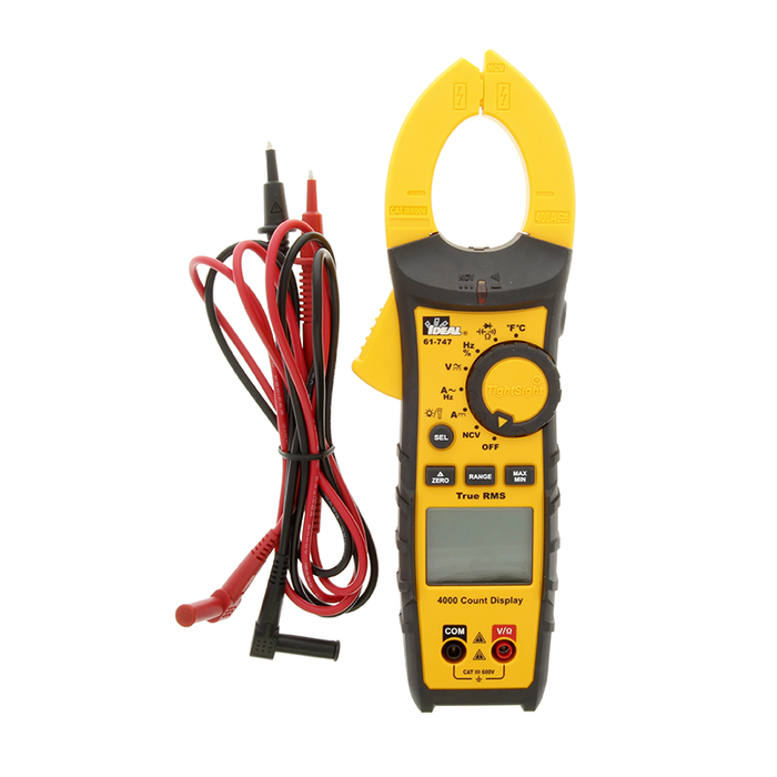 Ideal 61-747 400A AC/DC TRMS TightSight Clamp Meter