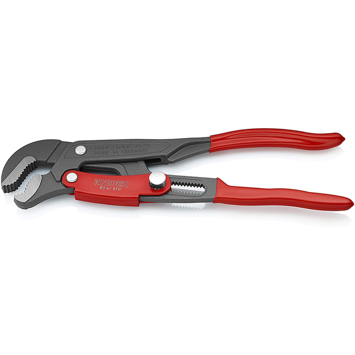 Knipex 83 61 010 Swedish Pattern Fast Adjustment S-Type Pipe Wrench, 330 mm