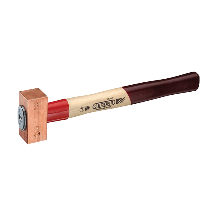 Gedore 8672680 622 H-1000 Copper Hammer, ROTBAND-PLUS