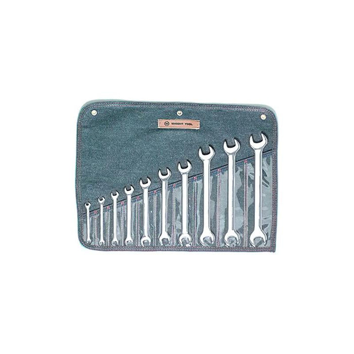 Wright Tool 741 Metric Open End Wrench Set 10 Piece