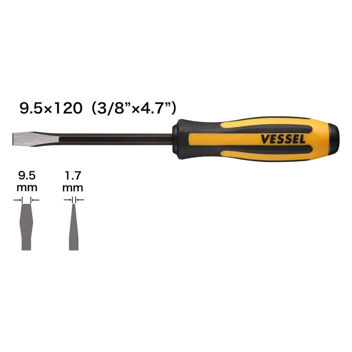 Vessel Tools 970C95120 MEGADORA Chisel-Type Screwdriver No.970