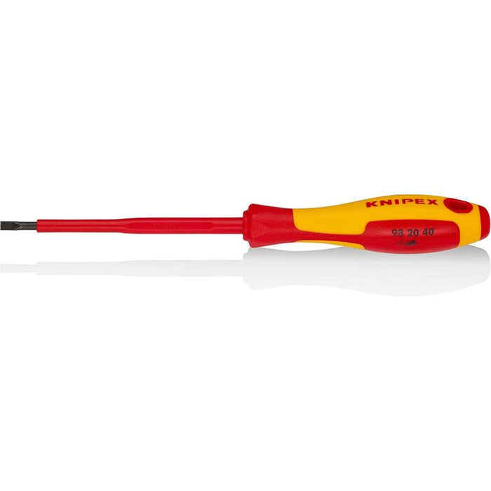 KNIPEX 98 20 40 Slotted Screwdrivers Insulated, 5/32 Inch