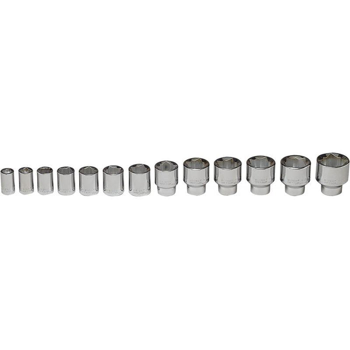 Wright Tool 450 1/2-Inch Drive 8 Point Socket Set 13 Piece