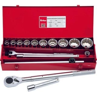 Ko-Ken 6201M Socket Set 12 Point 16 Pieces 3/4 Sq. Drive