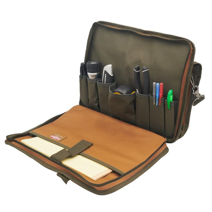 Bucket Boss 62100 Contractor's Briefcase in Brown and Green