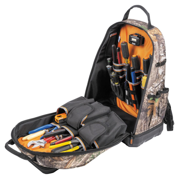 Klein Tools 62800BPCAMO Tradesman Pro XL Tool Bag Backpack, 40 Pockets, Camo