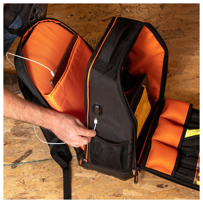 Klein Tools 62805BPTECH Tradesman Pro XL Tech Tool Bag Backpack, 28 Pockets