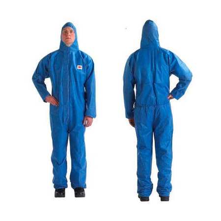 3M Disposable Protective Coverall 4515, M, Blue, Type 5/6