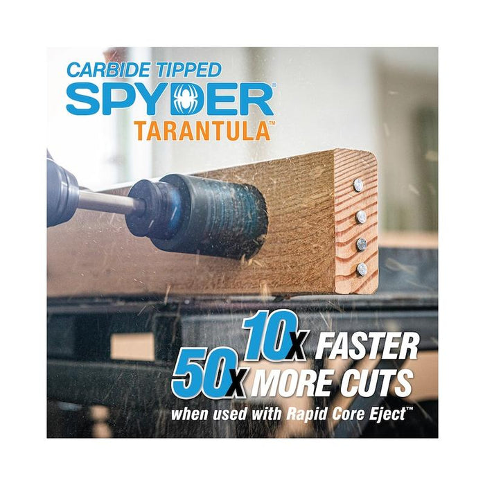 Spyder 600925 9pc Tarantula Carbide Tipped, Metal Cutting Hole Saw Set