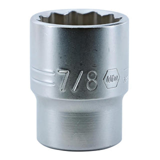 Wiha Tools 33817 12 Point, 1/2 Inch Drive Deep Socket, 7/8 Inch