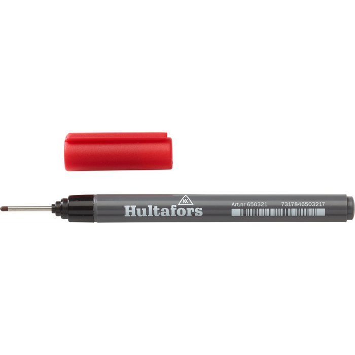 Hultafors 650320 HIDHM R Ink Deep-Hole Marker, Red