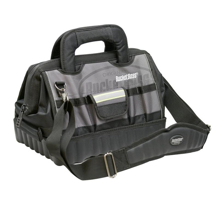 Bucket Boss 65114-HV 14" HV Pro Tool Bag, Grey, Black 14 Pockets