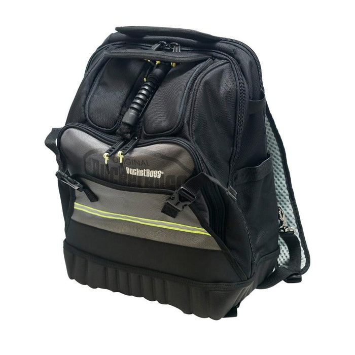Bucket Boss 65180-HV HV ProTech Tool Backpack , Grey & Black 24 Pockets