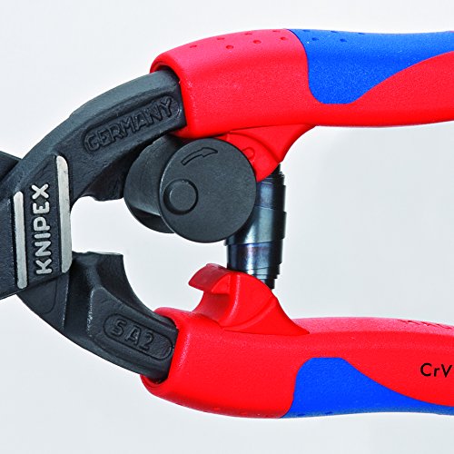 Knipex 71 12 200, Comfort Grip High Leverage Cobolt Cutters with Opening Lock and Spring