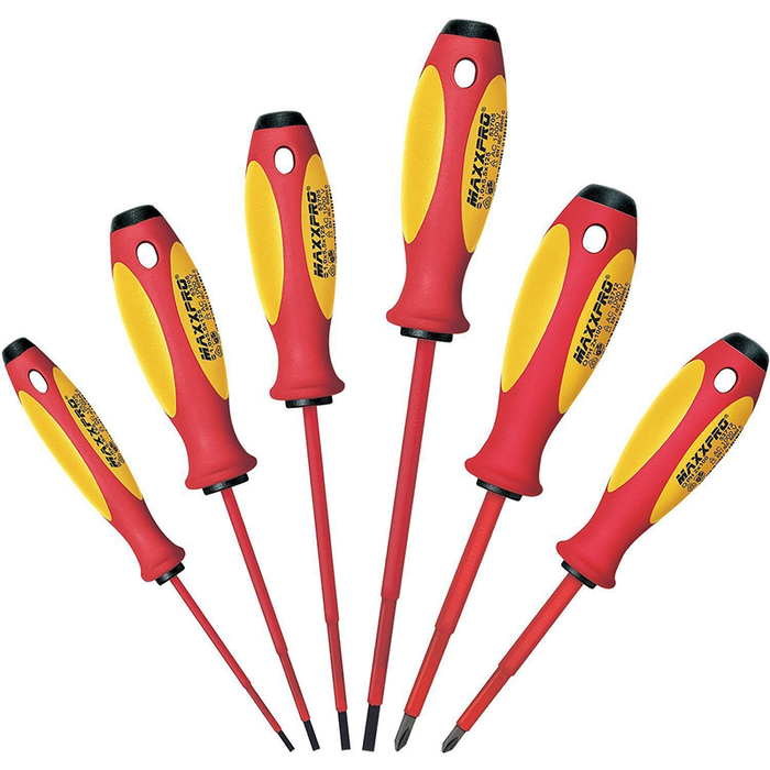 Witte 653742 Insulated Slotted and Phillips Screwdriver Set, 6 Piece