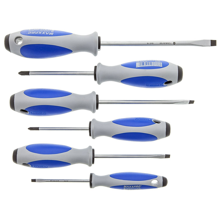 Witte 653864 Maxxpro Slotted and Phillips Screwdriver Set, 6 Piece