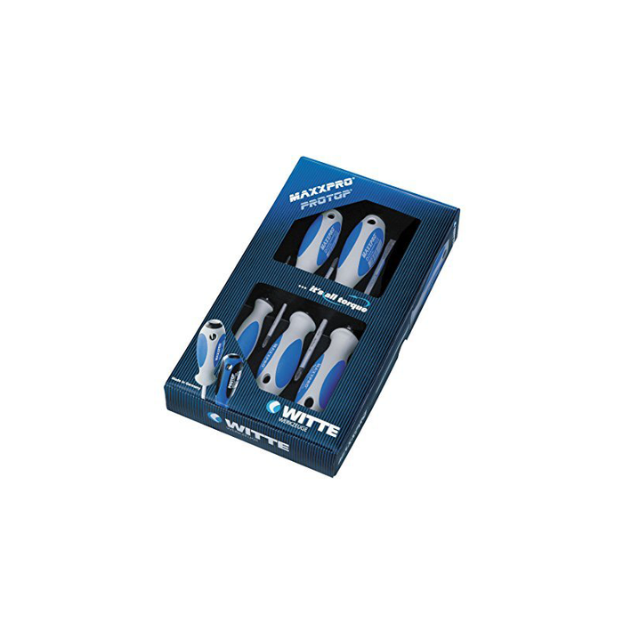 Witte 653865 Maxxpro Slotted and Phillips Screwdriver Set, 5 Piece