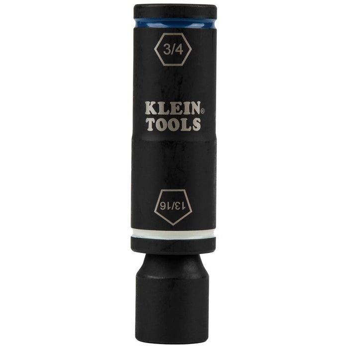 Klein Tools 66080 2-in-1 Penta/Hex Flip Socket with Adapter