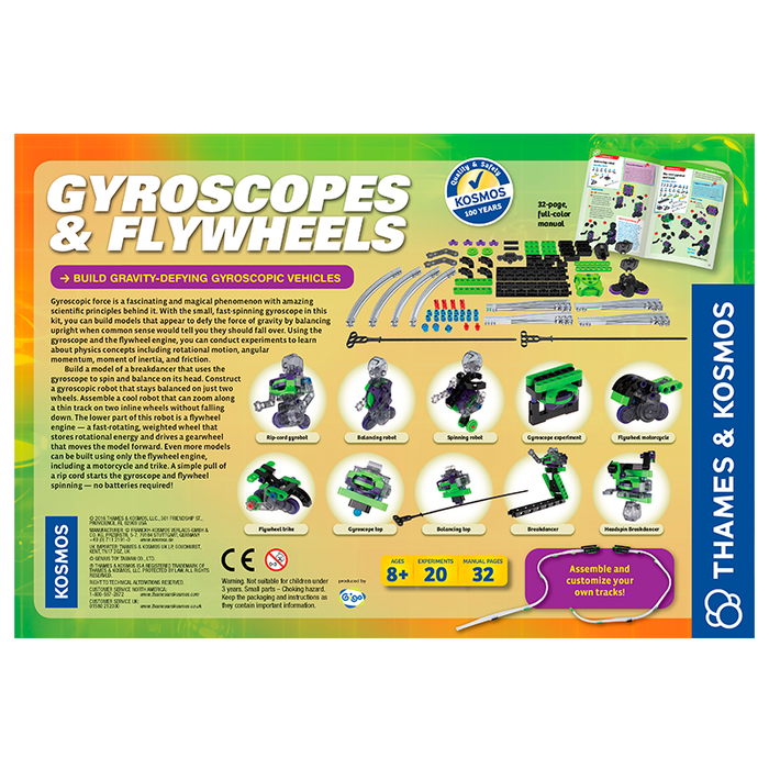 Thames and Kosmos 665106 Gyroscopes & Flywheels Science Kit