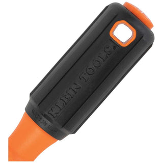 Klein Tools 6824INS Insulated Screwdriver, 1/4-Inch Cabinet Tip, 4-Inch Round Shank