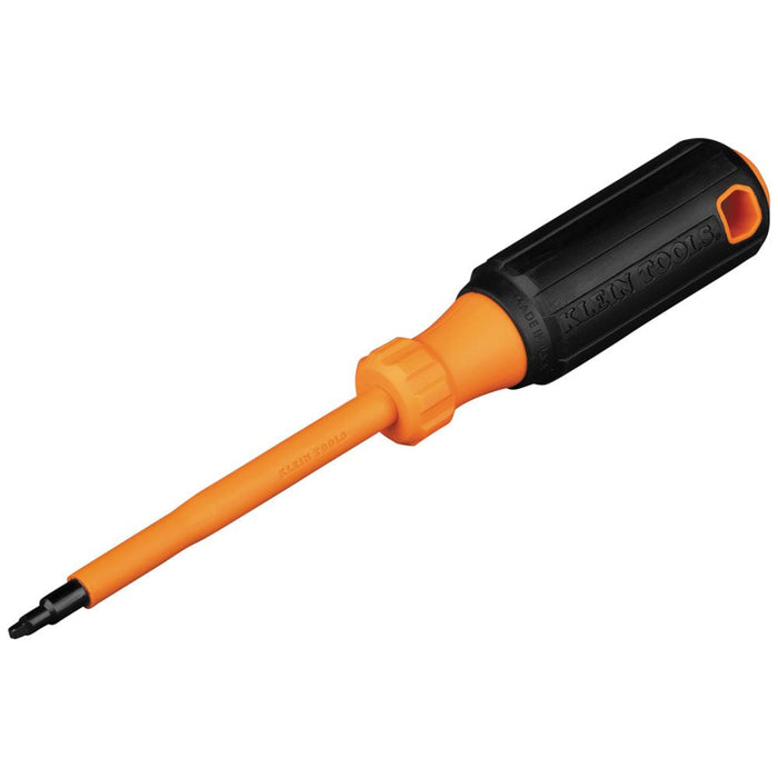 Klein Tools 6884INS Insulated Screwdriver, #1 Square Tip, 4-Inch Shank